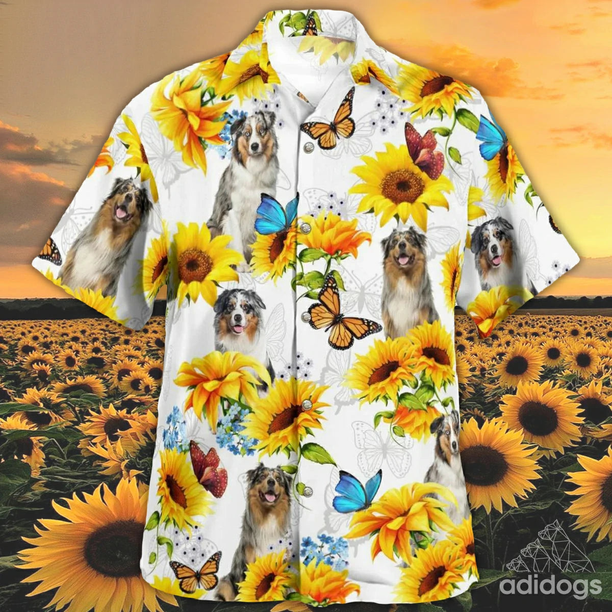 Aussie Sunflower Hawaii Shirt