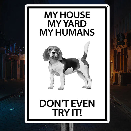 Beagle Yard Warning Sign