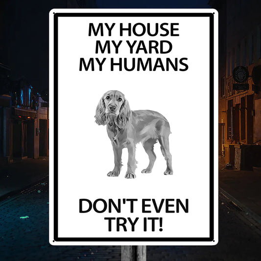 Cocker Spaniel Yard Warning Sign