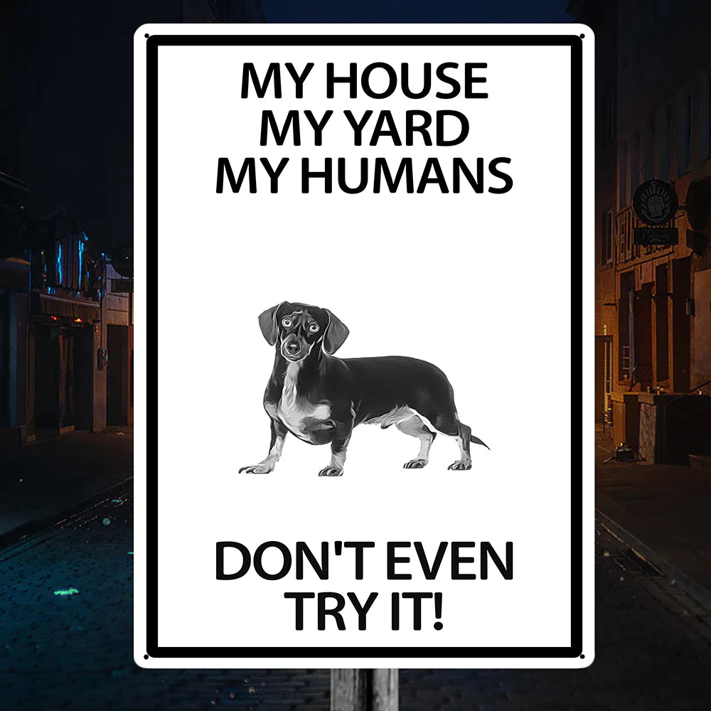 Dachshund Yard Warning Sign