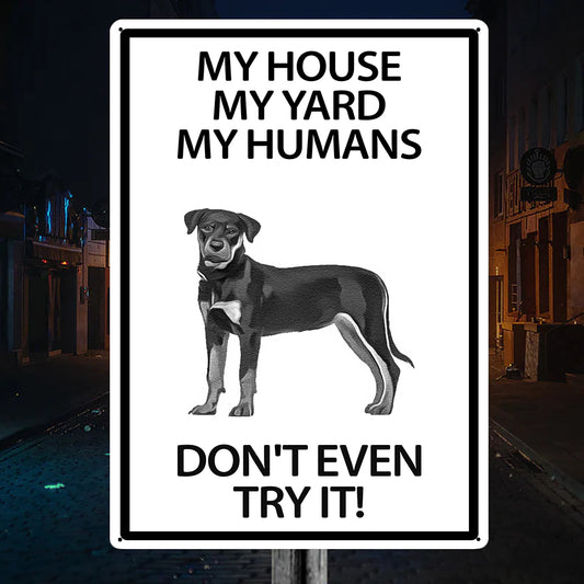 Rottweiler Yard Warning Sign