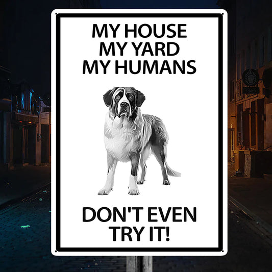 St. Bernard Yard Warning Sign