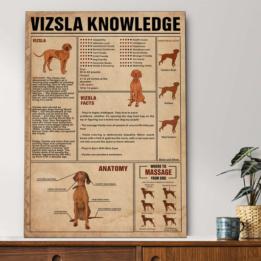 Vizsla's Knowledge Poster