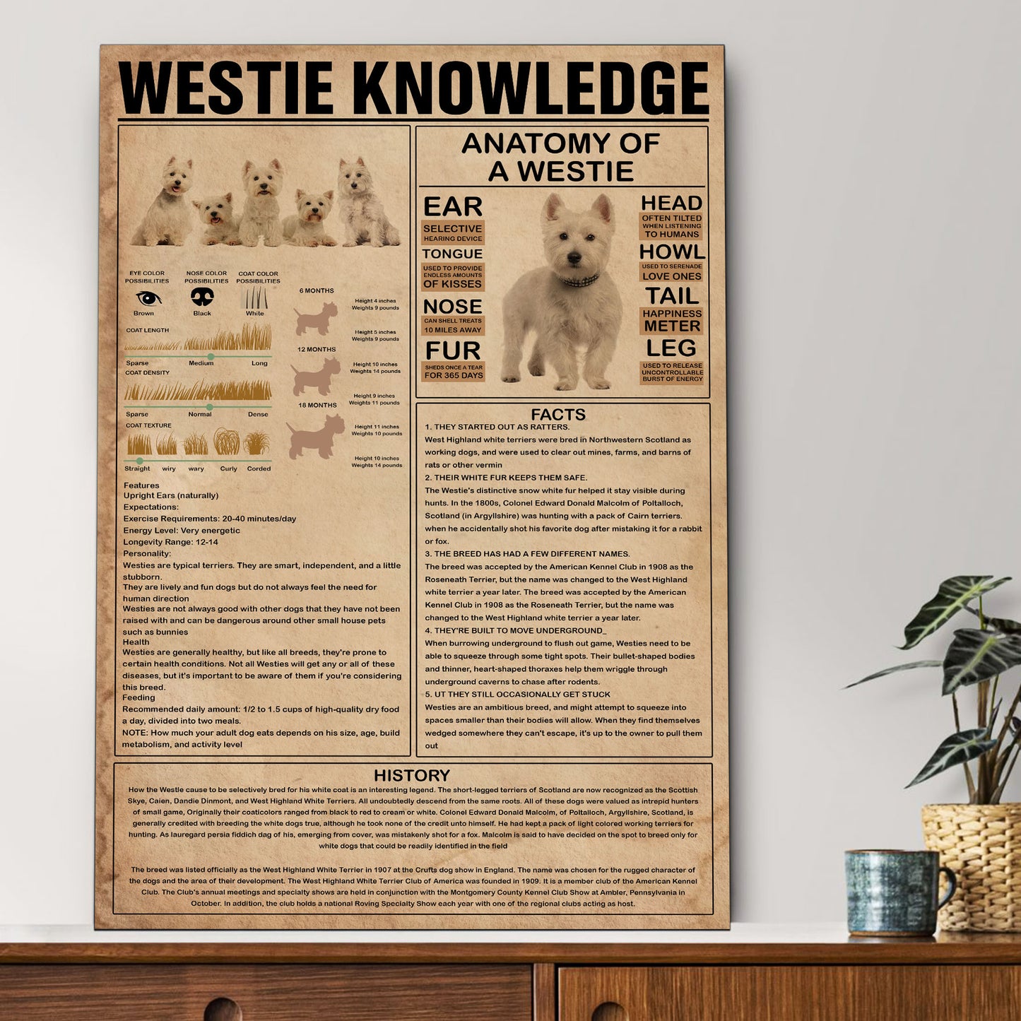 Westie's Knowledge Poster