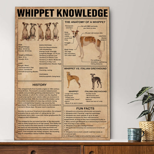 Whippet's Knowledge Poster