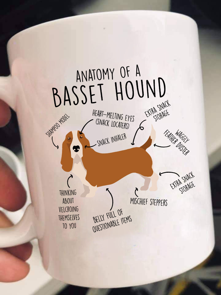 Anatomy Of A Basset Hound Shirts & Gifts