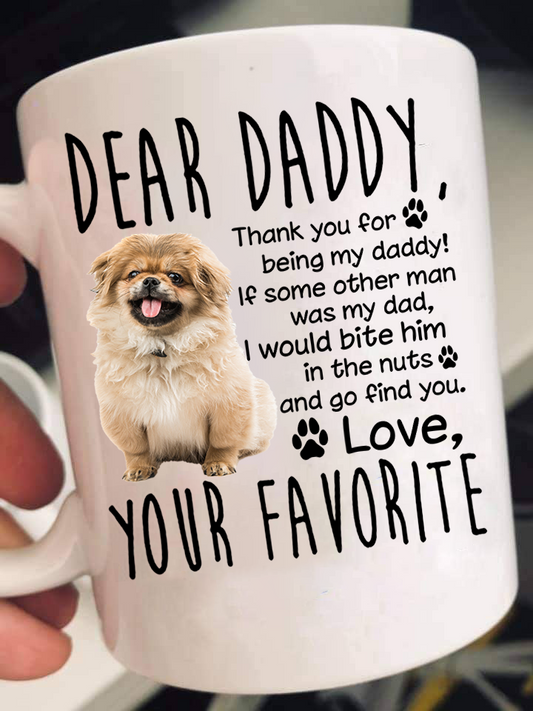 Dear Pekignese Dad Mugs