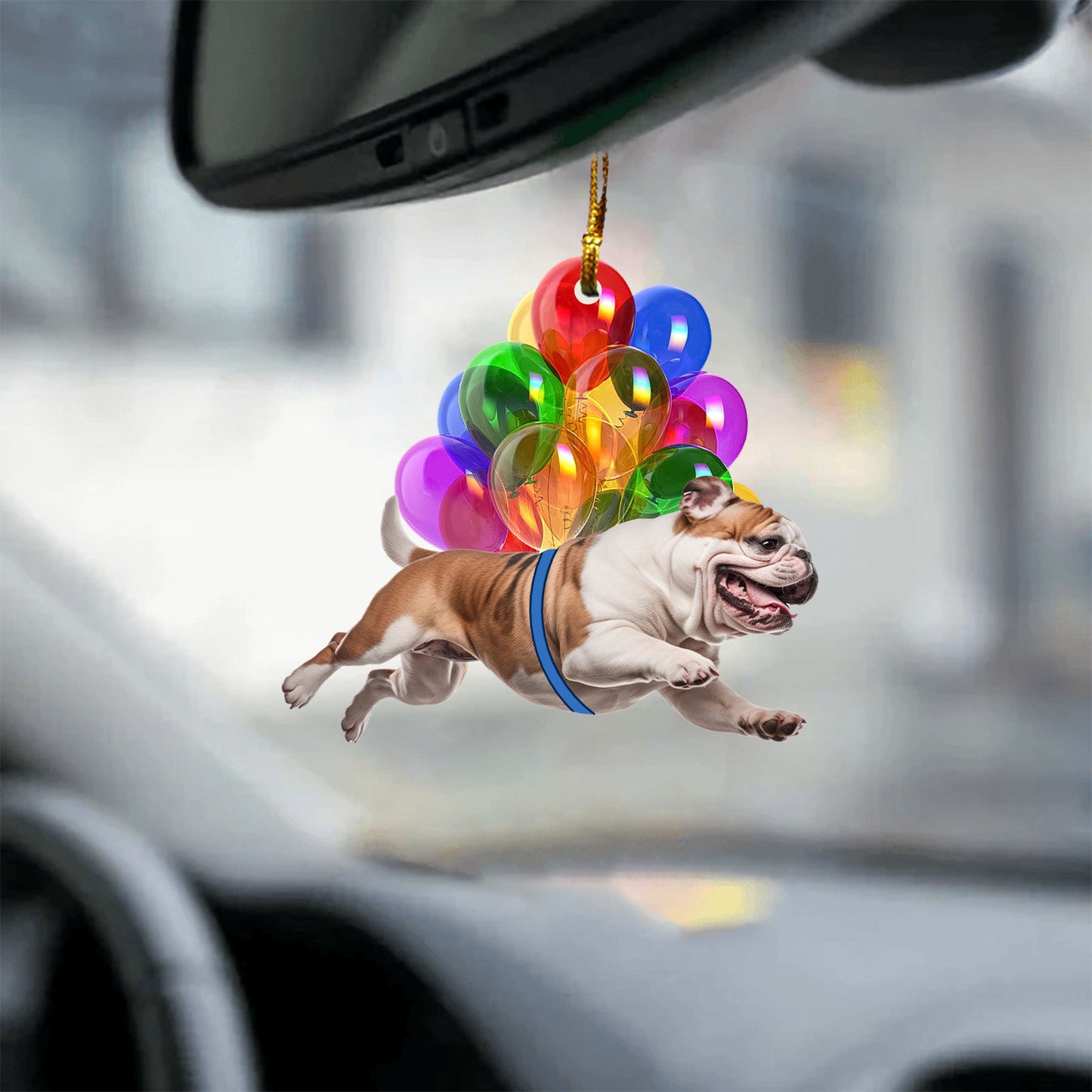 Bulldog Car Hanging Pendants