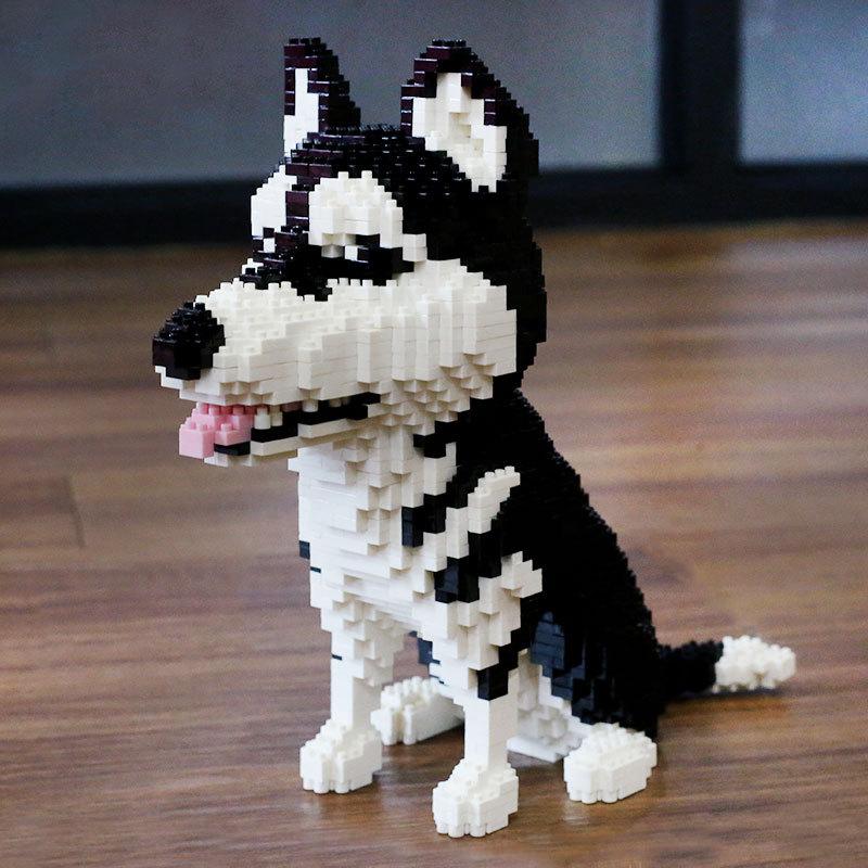 3D Husky Building Blocks Toy