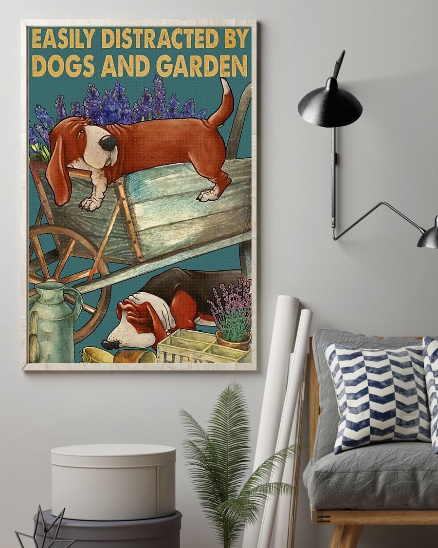 Basset Hound Retro Metal Sign