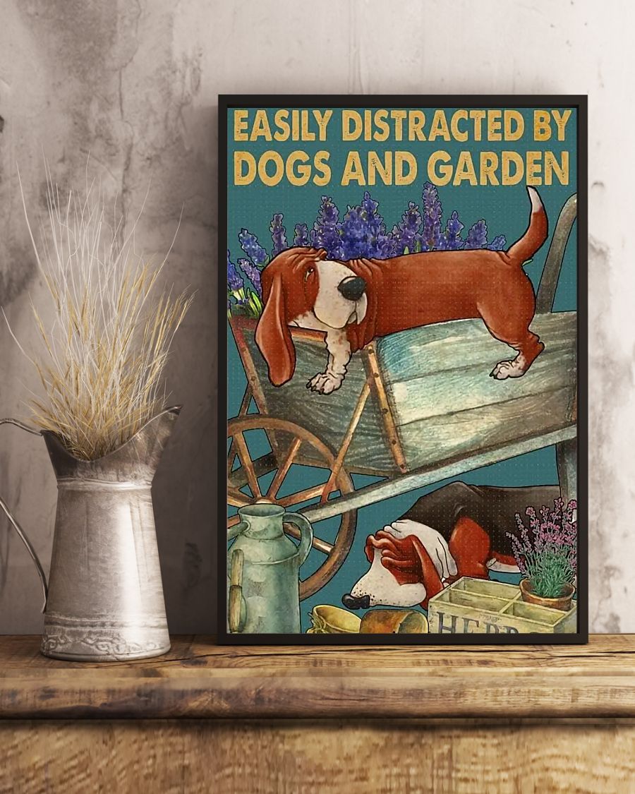 Basset Hound Retro Metal Sign