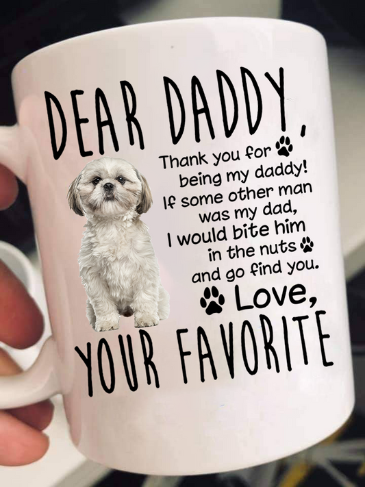 Dear Shih Tzu Dad Mugs